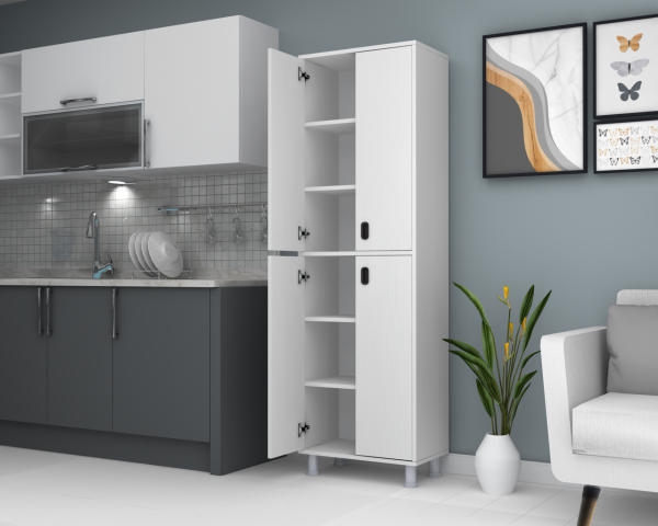 Dmodül Galaxy Çok Amaçlı Dolap 62cm Beyaz M-190