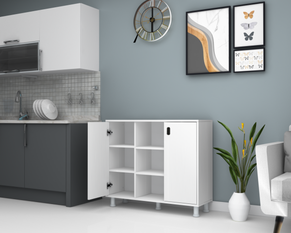 Dmodül Galaxy Konsol Çok Amaçlı Dolap 105cm Beyaz