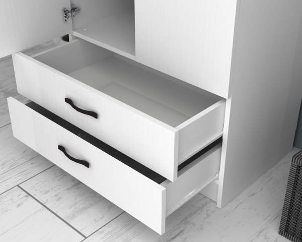 Hazan Gardırop 80cm Beyaz