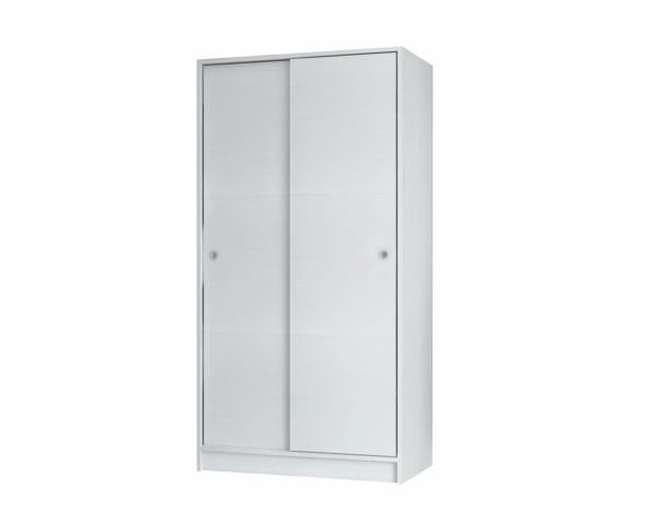 Mento Sürgülü  Gardırop 94cm Beyaz Derinlik 52cm