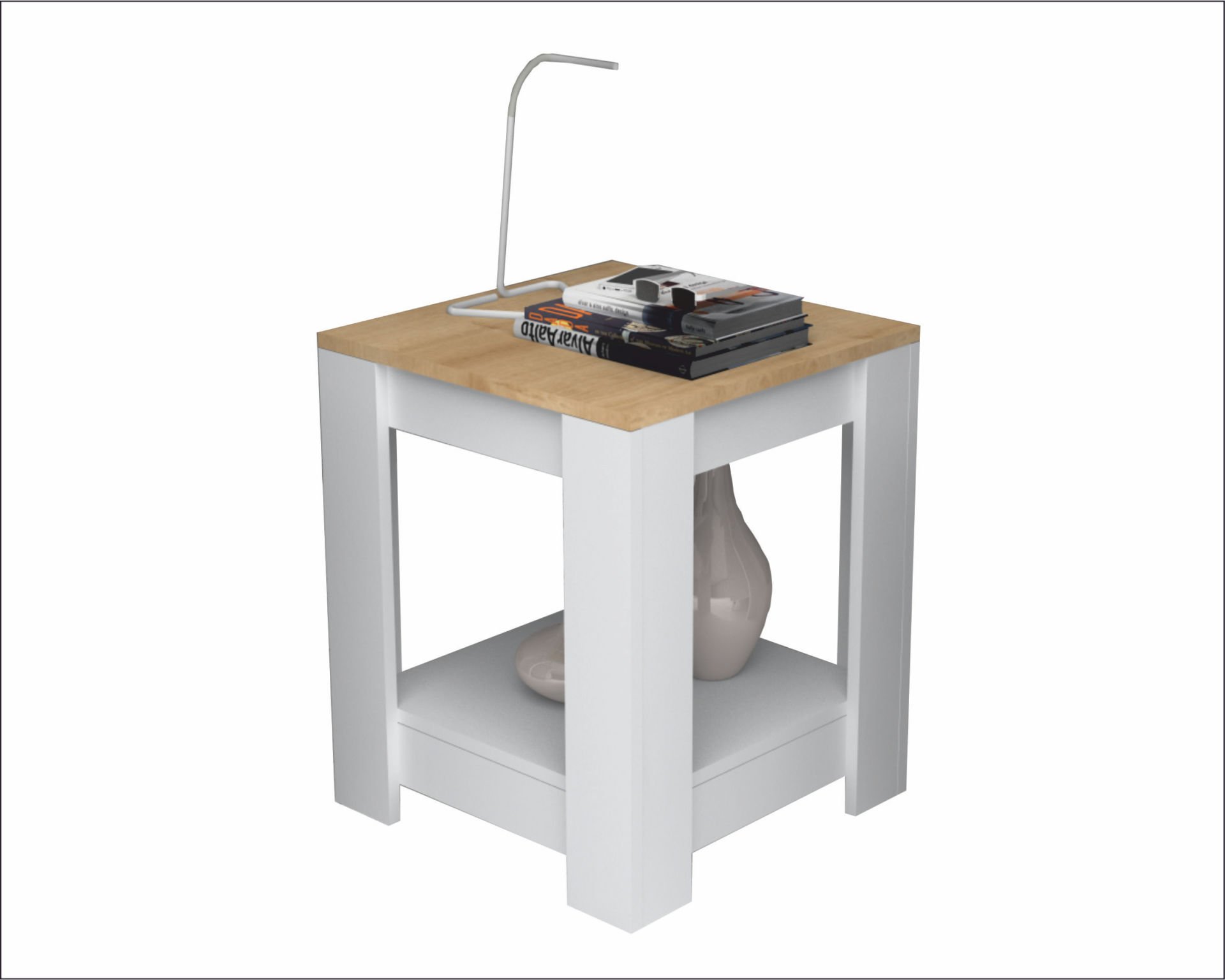 Dmodül Rio Sehpa 50cm Meşe Beyaz