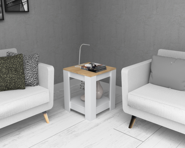 Dmodül Rio Sehpa 50cm Meşe Beyaz