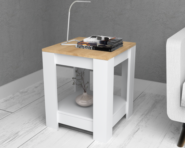 Dmodül Rio Sehpa 50cm Meşe Beyaz