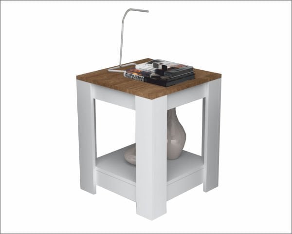 Dmodül Rio Sehpa 50cm Ceviz Beyaz