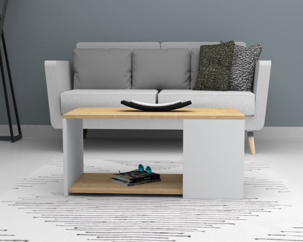 Dmodül Astor Sehpa 90cm Meşe  Beyaz