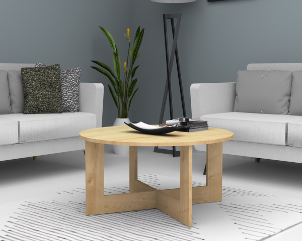 Dmodül Kati Orta Sehpa 80cm Meşe