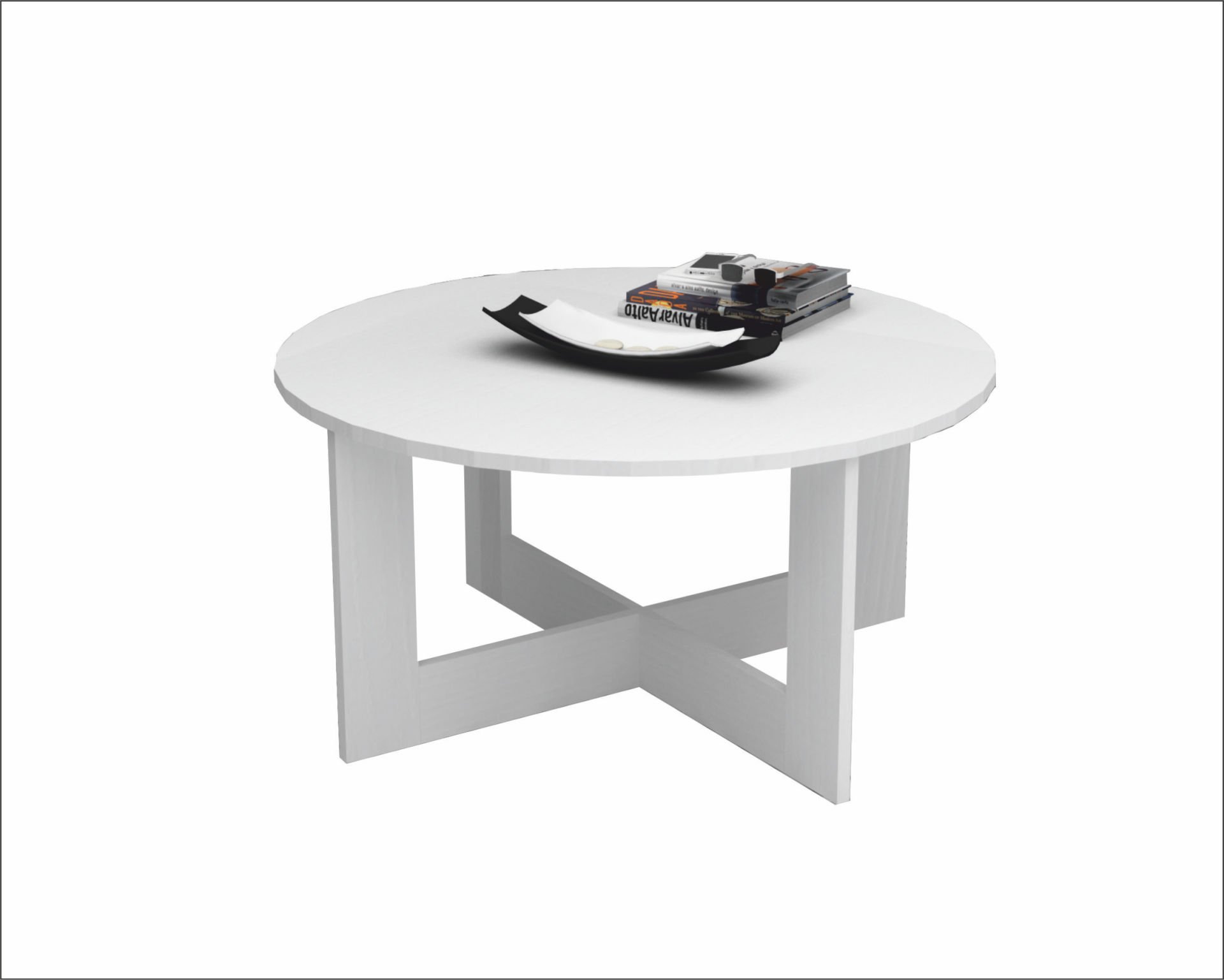 Dmodül Kati Orta Sehpa 80cm Beyaz