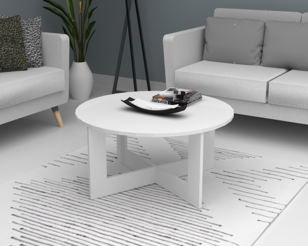 Dmodül Kati Orta Sehpa 80cm Beyaz