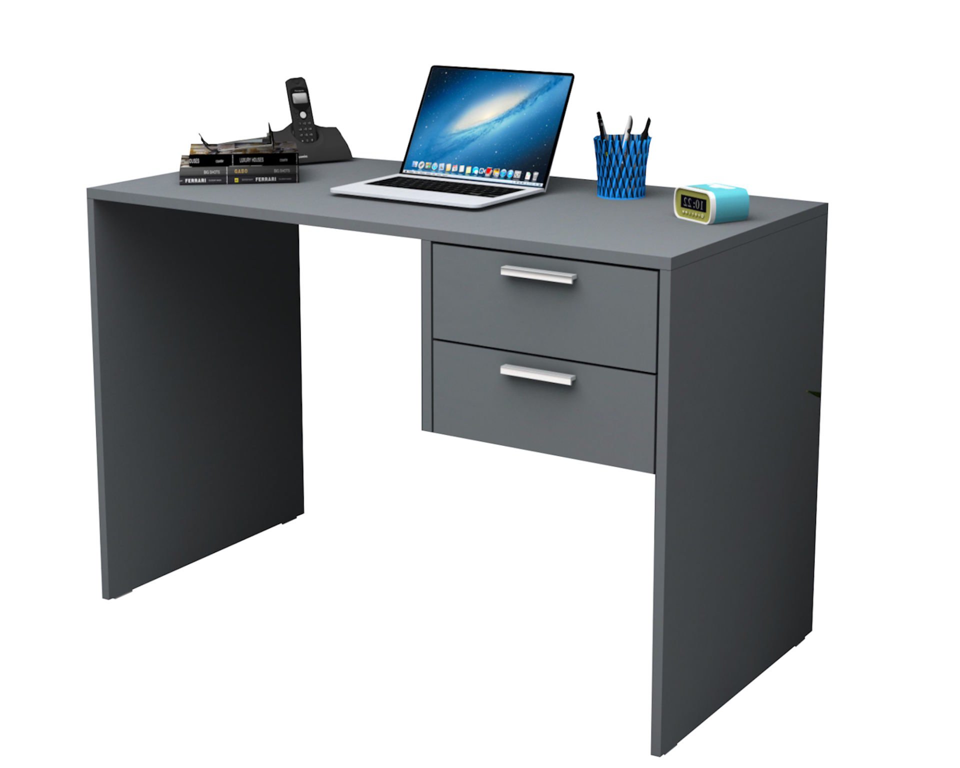 Dmodül Mega Çalışma Masası 120 cm Koyu Gri