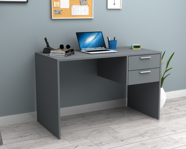 Dmodül Mega Çalışma Masası 120 cm Koyu Gri