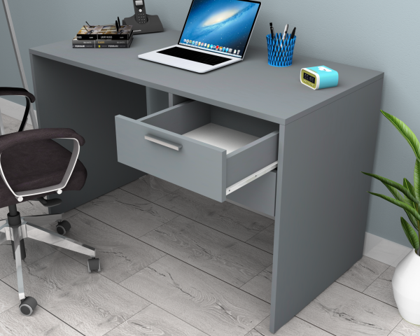 Dmodül Mega Çalışma Masası 120 cm Koyu Gri