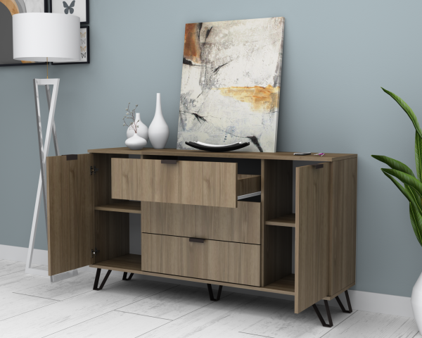 Dmodül Touch Konsol Çok Amaçlı Dolap 160 cm Ceviz