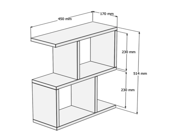 Dmodül Corel Yan Sehpa Meşe