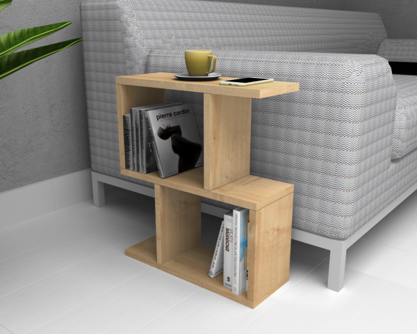 Dmodül Corel Yan Sehpa Meşe