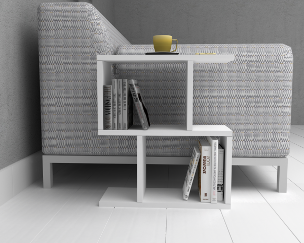 Dmodül Corel Yan Sehpa Beyaz