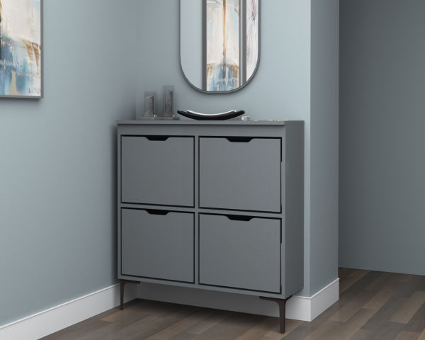 Dmodül Way Ayakkabılık Dolabı 105cm Koyu Gri