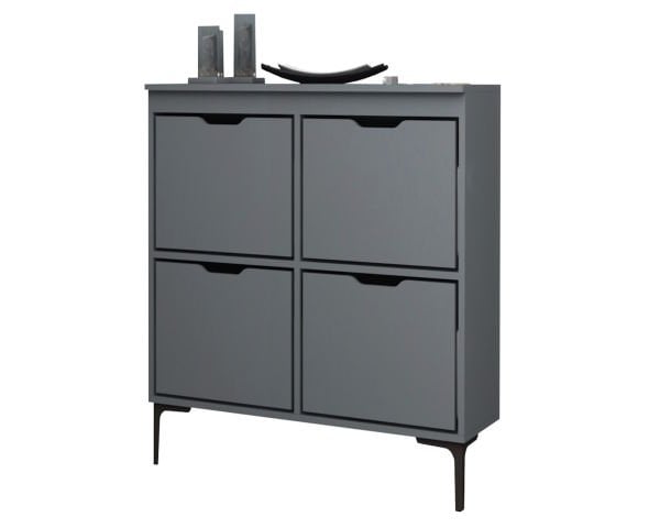 Dmodül Way Ayakkabılık Dolabı 105cm Koyu Gri