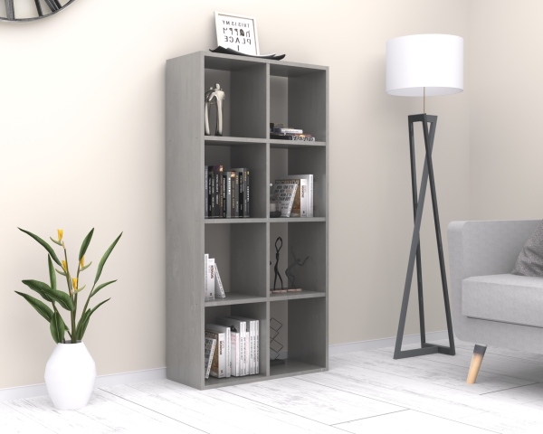 Dmodül Anser Dekoratif Kitaplık 70 cm Retro Gri