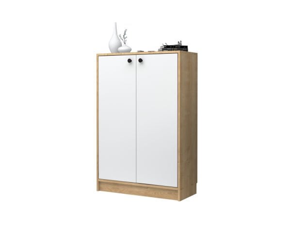 Dmodül Sirius Ayakkabılık 80 cm Meşe Beyaz Derinlik 35 cm