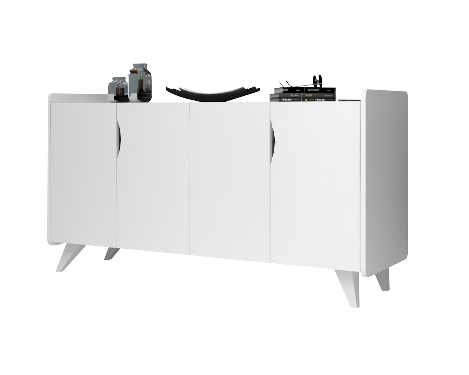 Dmodül Noon Konsol Çok Amaçlı Dolap Beyaz 140 cm