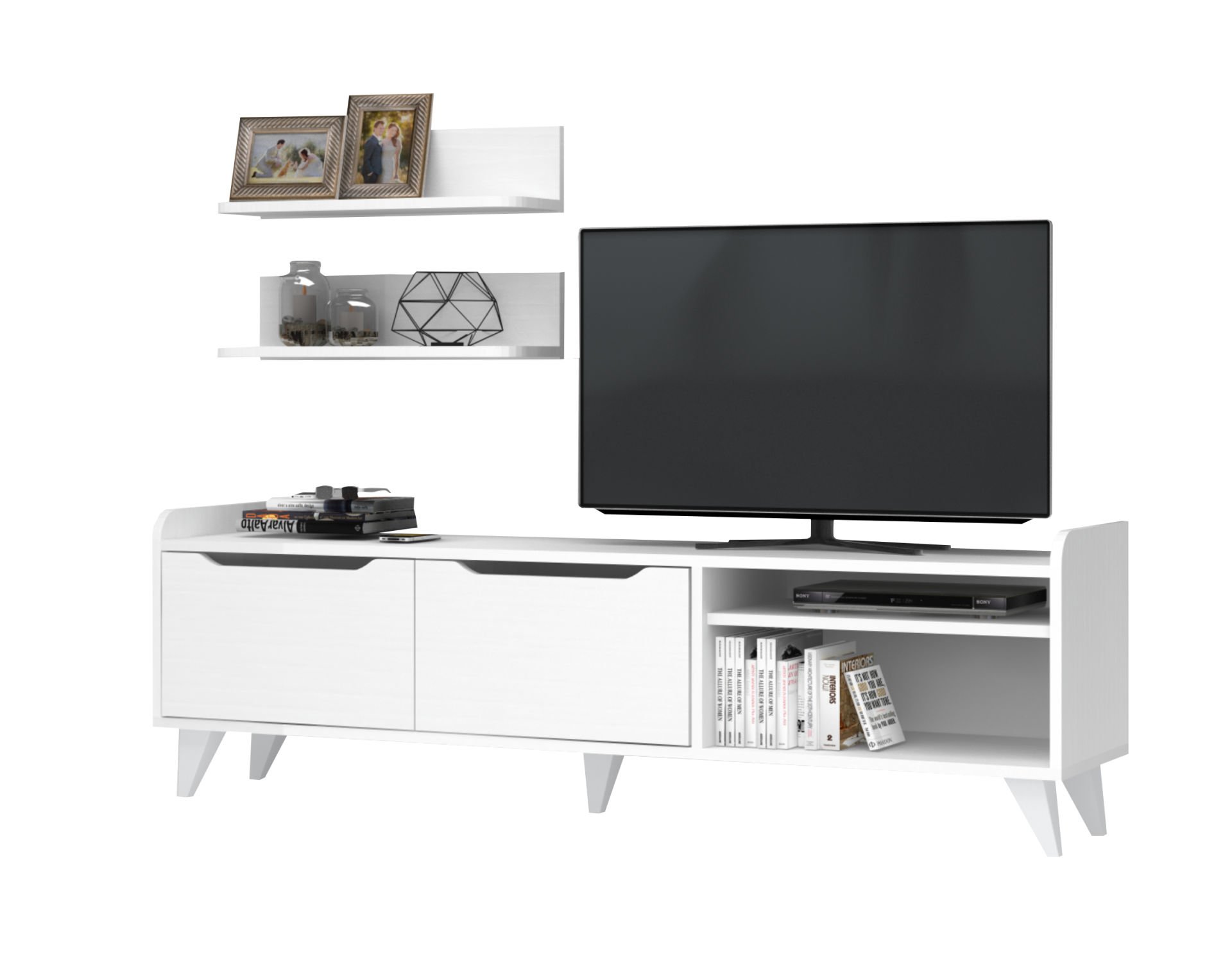 Dmodül Doruk Tv Ünitesi 160 cm Beyaz