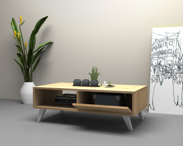 Dmodül Aster Orta sehpa 120 cm Meşe