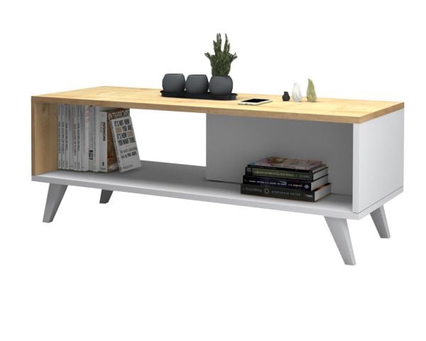 Dmodül Trend Sehpa 120 cm Meşe/Beyaz