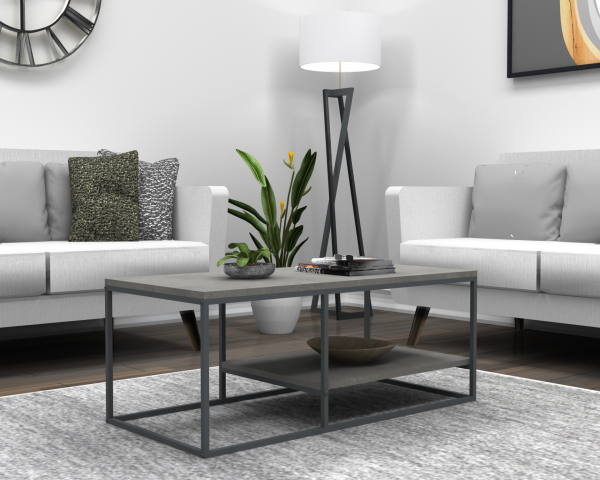 Wind Orta Sehpa 105cm Retro Gri