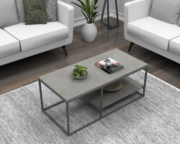 Wind Orta Sehpa 105cm Retro Gri