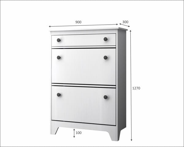 Dmodül Fennes Ayakkabılık Dolabı 90 cm