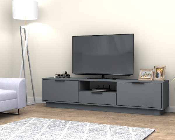 Mensa Tv Ünitesi 180 cm Koyu Gri