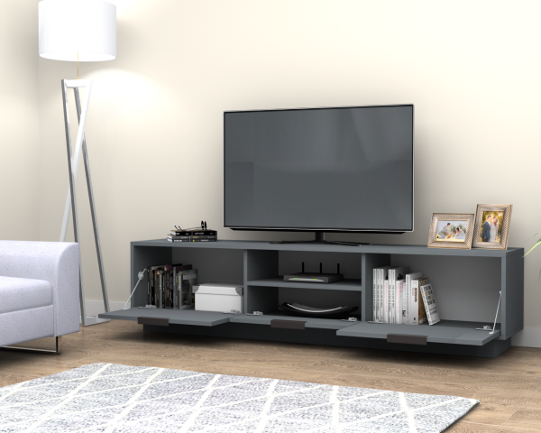 Mensa Tv Ünitesi 180 cm Koyu Gri
