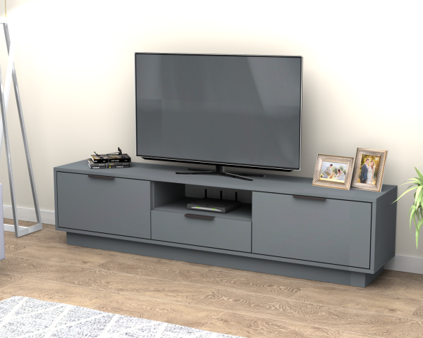 Mensa Tv Ünitesi 180 cm Koyu Gri