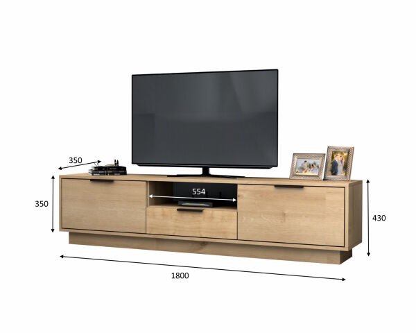 Mensa Tv Ünitesi 180 cm Meşe
