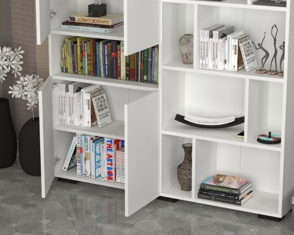 Dmodül House Kapaklı Raflı Kitaplık 150 cm