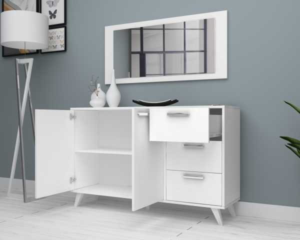 Dmodül Linea Konsol 135 cm  Beyaz