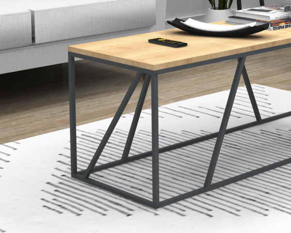 Dream Metal Ayaklı Orta Sehpa 120cm Meşe