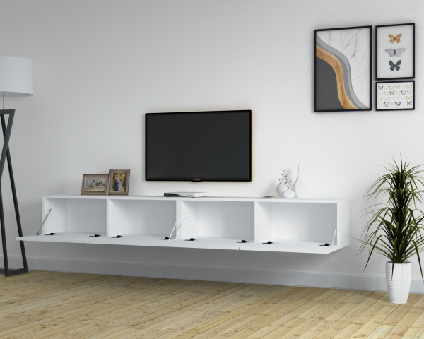 Dmodül Kober Tv Ünitesi 220 cm Beyaz