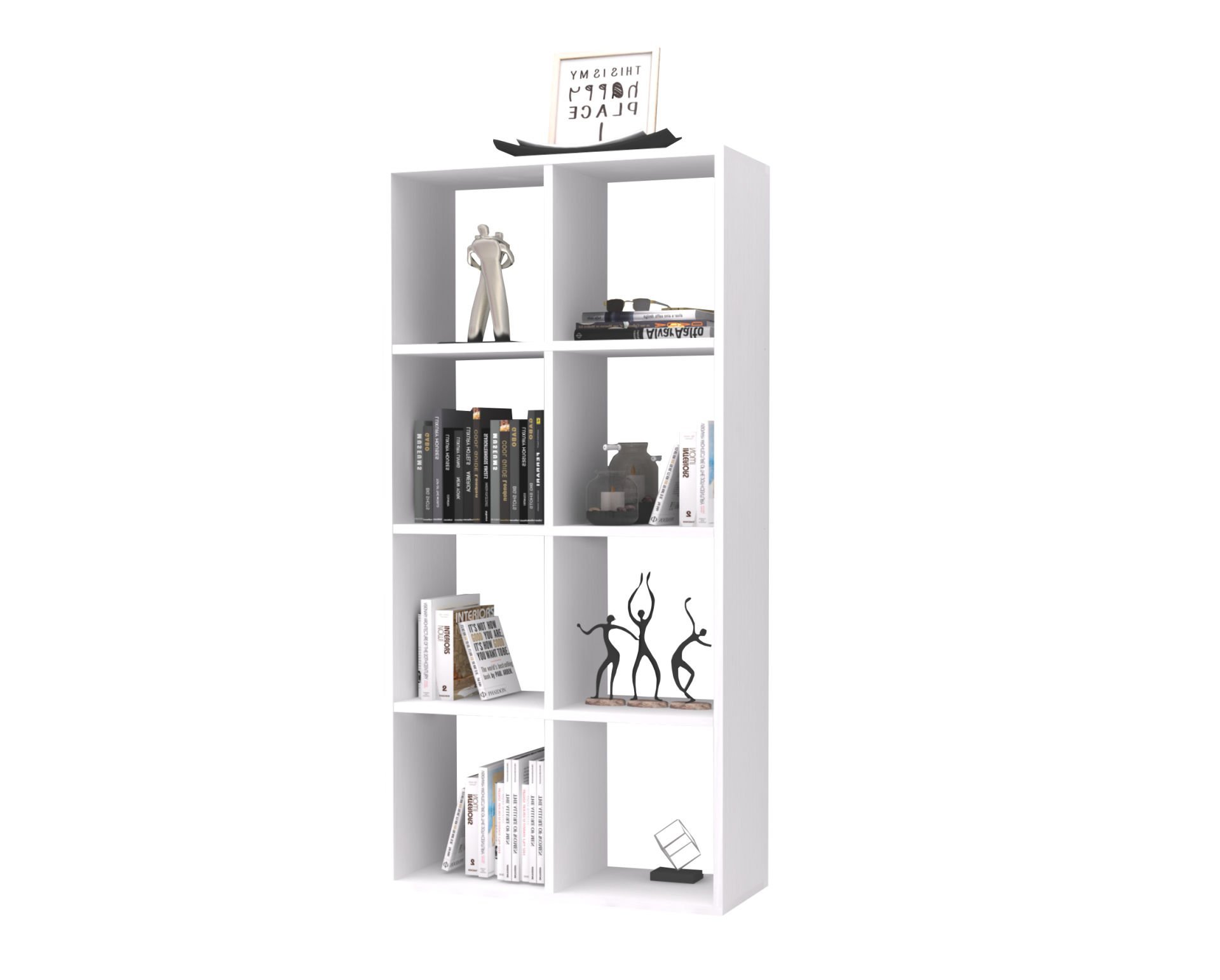 Dmodül Anser Dekoratif Kitaplık 70 cm Beyaz