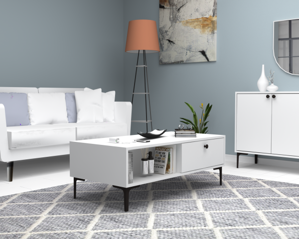 Dmodül Seles Orta Sehpa Beyaz