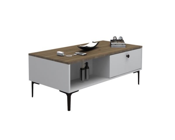 Dmodül Seles Orta Sehpa Ceviz Beyaz