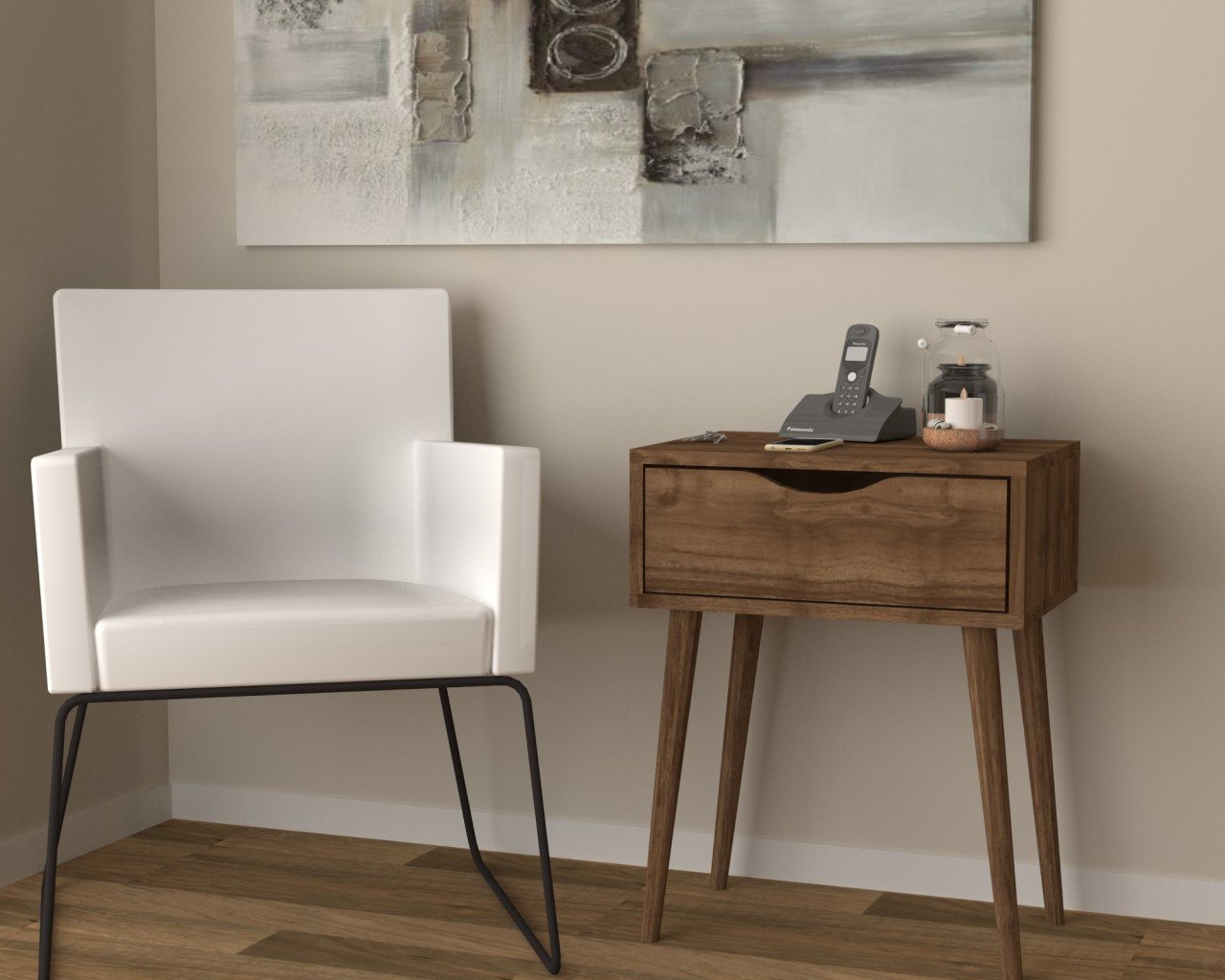 Dmodül Dexmar  Sehpa Ceviz 50 cm