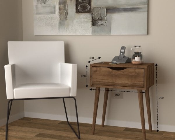 Dmodül Dexmar  Sehpa Ceviz 50 cm