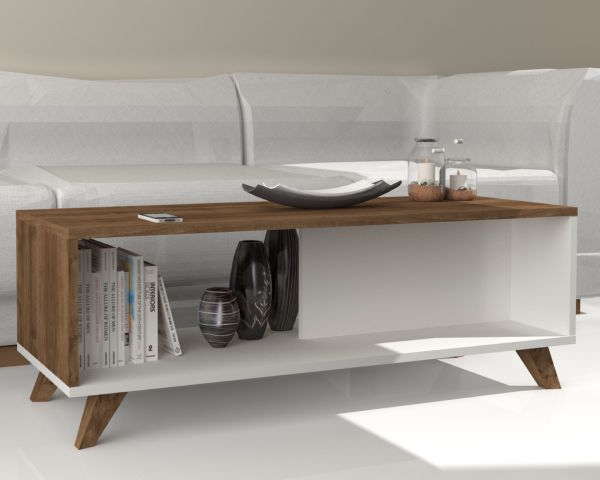 Dmodül Trend Sehpa 120 cm Ceviz/Beyaz