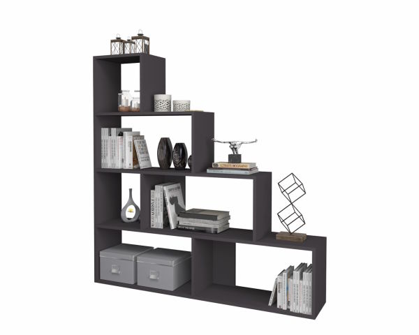 Dmodül Alis Dekoratif Kitaplık 145 cm Gri