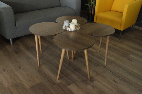 DMODÜL MİLAS ORTA SEHPA ahşap ayaklı