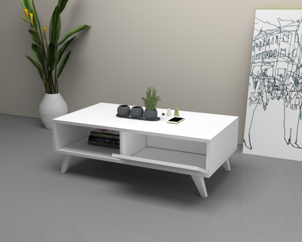 Dmodül Aster Orta sehpa 120 cm Beyaz