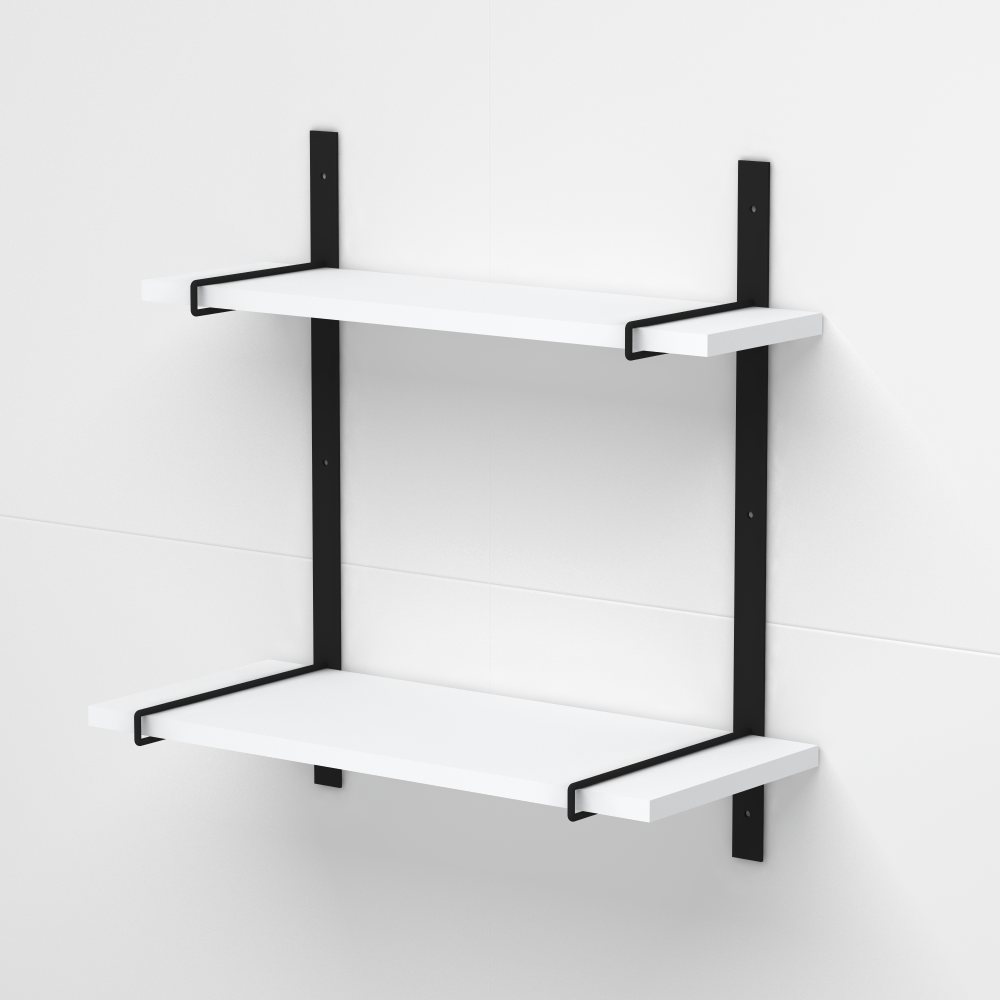 Dmodül Kent Beyaz Dekoratif Modern Duvar Rafı