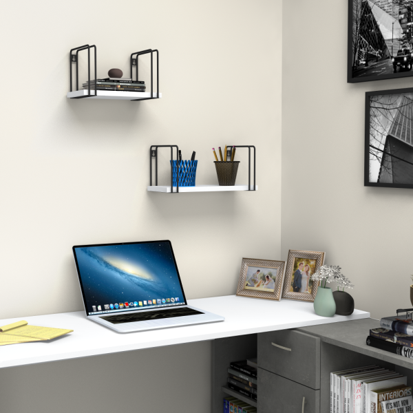 Dmodül Best Beyaz Dekoratif Modern Duvar Rafı