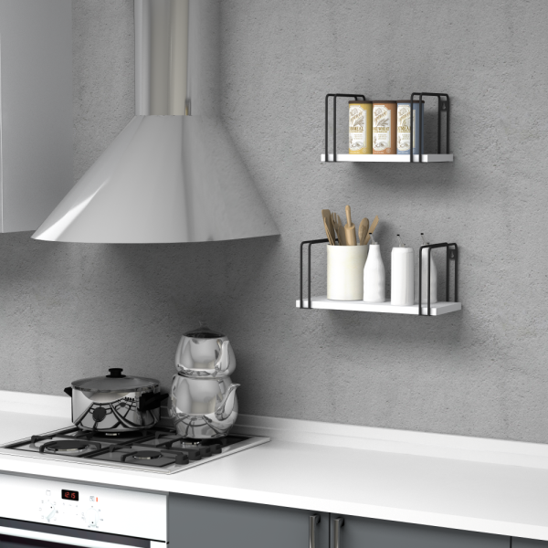 Dmodül Best Beyaz Dekoratif Modern Duvar Rafı